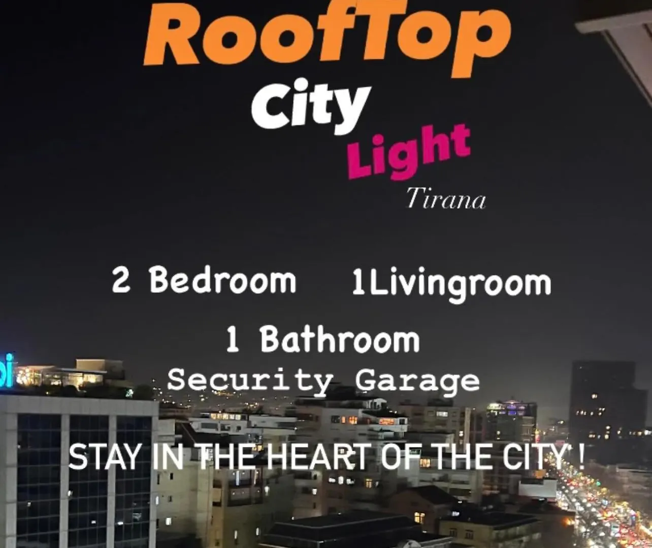 Apartment Rooftop City Light Tirana